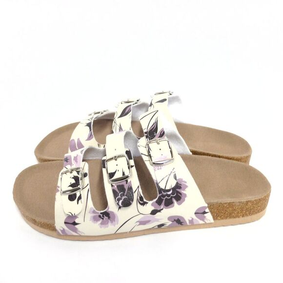 Gold Coast Women's Floral Slide Sandals, Size 8 - Picture 2 of 8